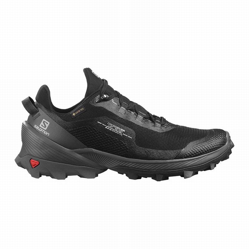 Chaussures De Randonnée Salomon Femme Noir - Salomon CROSS OVER GORE-TEX - France (7243-BWDIQ)